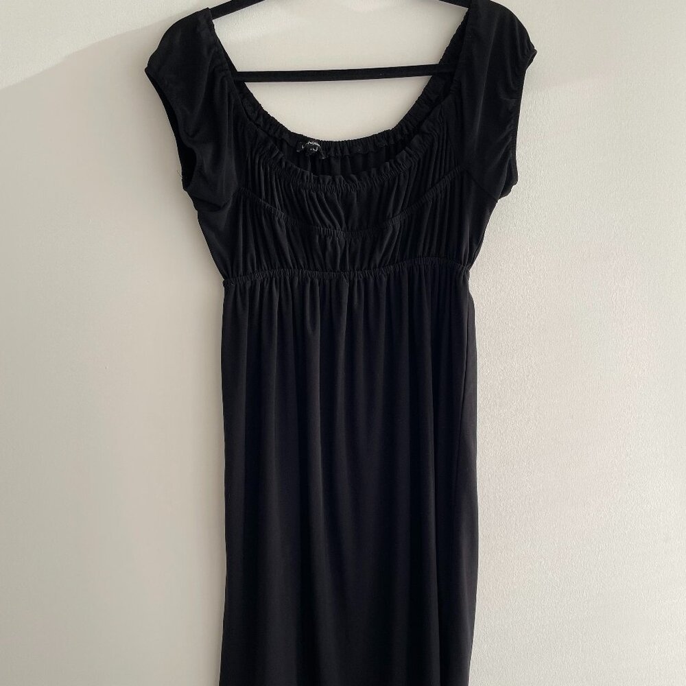 y2k black summer dress